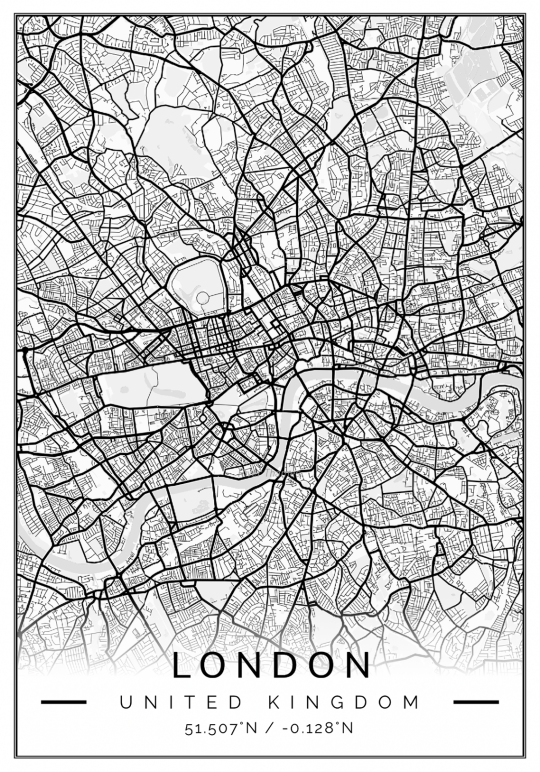 London Map Poster - Poster Star