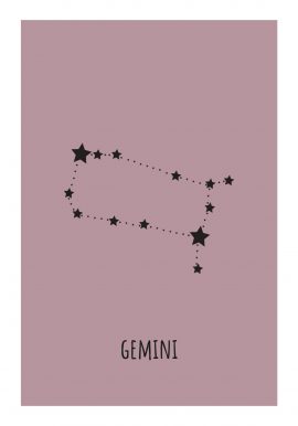 Zodiac Gemini Poster